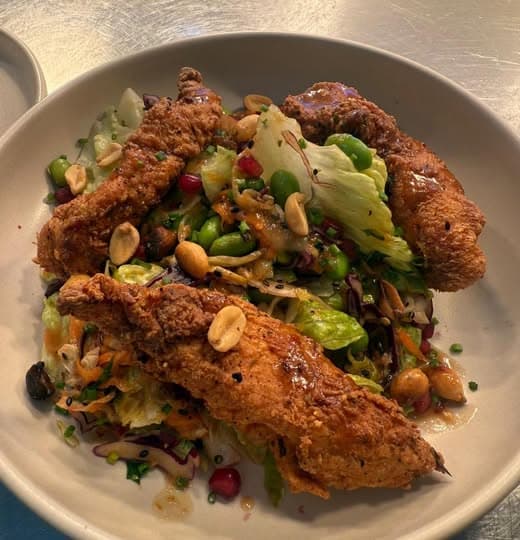 Chicken and slaw from The Quay kitchen