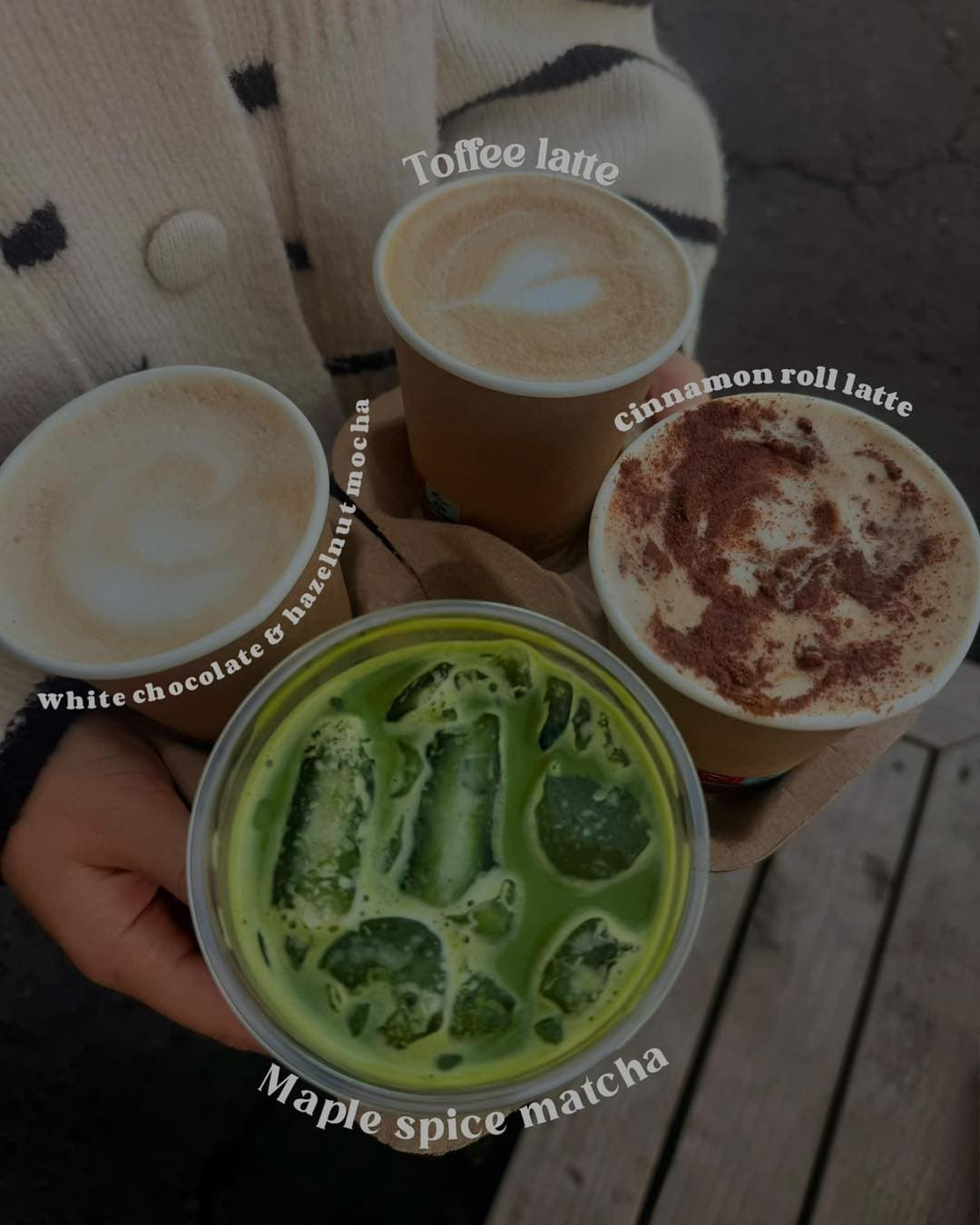 Seasonal drinks prepared at The Quay
